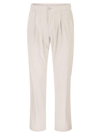 Herno Stretch Techno Nylon joggingbroek met plooien