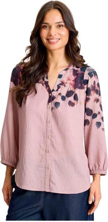 In Front Blouse - Dames - Blouses - Roze - M - Overhemden