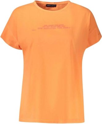 North Sails Cotton T-Shirt - Dames - T-shirts - Oranje - S - Katoen - Tops