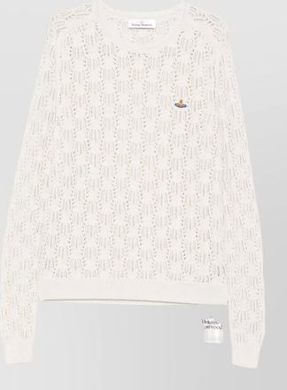 Vivienne Westwood crewneck sweater open knit ribbed trims