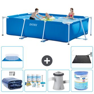 Intex Piscina Con Estructura Rectangular - 300x200x75 Cm - 7-piezas S30202