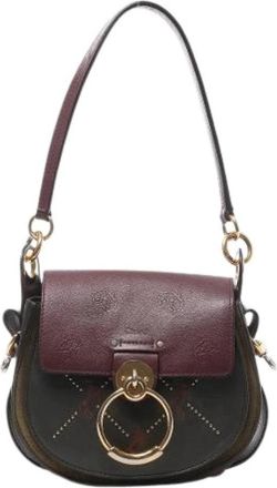 Chlo&eacute; Pre-owned Tess Schoudertas - Dames - Vintage Schoudertas - Rood - ONE Size - Leer - Vintage