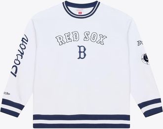 Mitchell & Ness Mens Mitchell & Ness White Boston Red Sox Arctic Fleece Sweatshirt at Nordstrom, Size Xx-Large