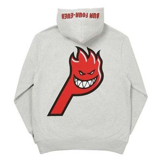Palace Spitfire Live To Bun Hood Pattern Printing Unisex Gray P19HD011