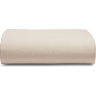 Nordstrom Organic Cotton Percale Fitted Sheet in Tan Thread at Nordstrom, Size California King