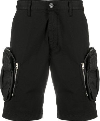 Stone Island cargo shorts - men - Cotton/Polyamide/Polyester/Spandex/Elastane/Polyurethane Resin - 50 - Black