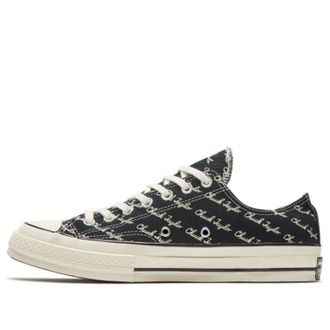 Converse Chuck 70 Low Scripted Signature Print - Black Egret 167698C