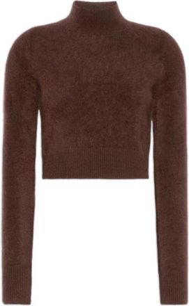 Sportmax Slim Fit Pure Cashmere Sweater - Dames - Cashmere truien - Bruin - S - Kasjmier - Truien & Vesten