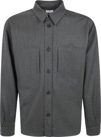 Laneus Shirt MAN - Heren - Casual Overhemden - Grijs - L - Overhemden