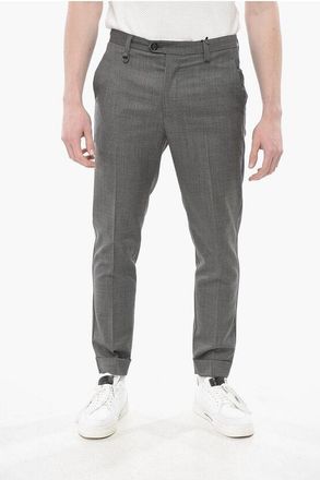 Paolo Pecora MOSCOVA 4-Pocket Wool-Blend Trousers with Turn-Ups size 48