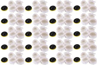 OEM Adecuado Para Kits De Pulido/abrillantador De 100 Piezas, Que Incluyen Una Almohadilla De Pulido De Lana Suave Blanca: 4 Pulgadas