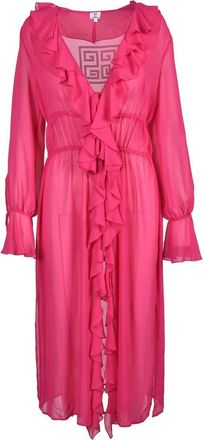 Gil Santucci Fuchsia Polyester Dress