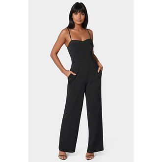 Bebe Womens Sweetheart Jumpsuit
