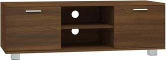vidaXL Tv Cabinet Brown Oak 120x40.5x35 cm Engineered Wood Vidaxl