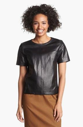 Halogen Leather Front Top in Black Colorblock at Nordstrom Rack, Size X-Small