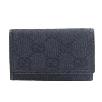 Gucci Pre-owned GG Canvas Sleuteletui - Heren - Vintage Accessoires - Zwart - ONE Size - Vintage