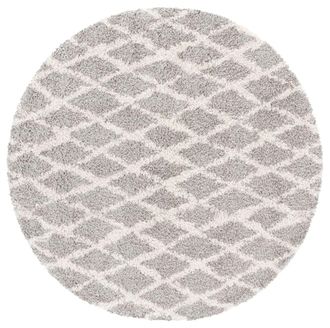 Safavieh Alfombra de polipropileno gris/beige, 155 cm
