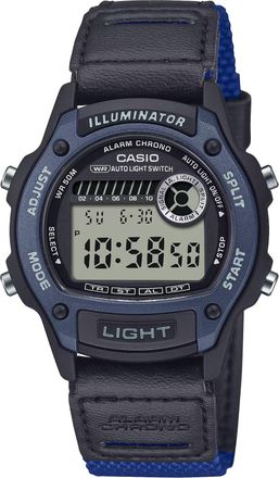 Casio Mens Digital Illuminator Watch with Black and Blue Strap - W-220HF-2AVCF