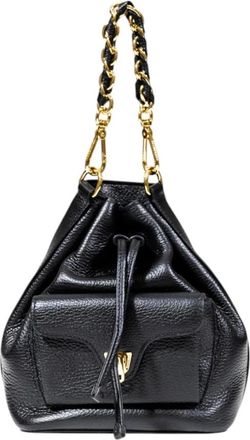 Coccinelle Leren Tas met Binnen- en Buitenvakken - Dames - Schoudertassen - Zwart - ONE Size - Leer - Tassen