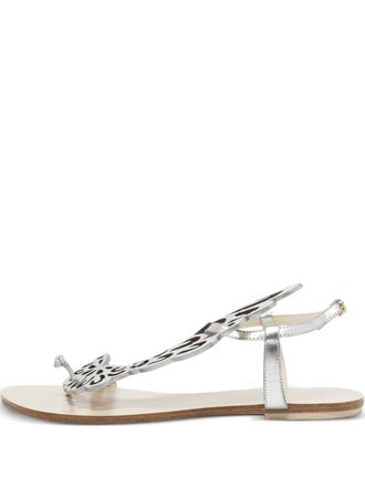 Sophia Webster Madame Butterfly sandals - Silver