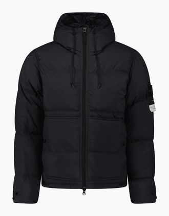 Stone Island Mens Stone Island Down Matte Ripstop Cordura Advanced Fabric Parka in Black - Size: 40/Regular