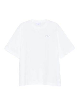 Off-white logo-print cotton T-shirt
