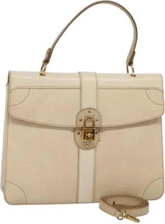 Ferragamo Pre-owned Handbags, female, Beige, Size: ONE SIZE Pre-owned Hand Bag