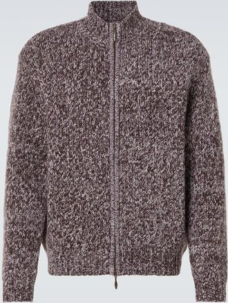 Le Kasha Pullover in cashmere con zip