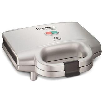 Moulinex Sandwichera Grill Moulinex Sm156140 Placas Con Recubrimiento Antiadherente 700w Color Plata