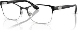 Vogue Eyewear 51mm Rectangle optical glasses in Black at Nordstrom