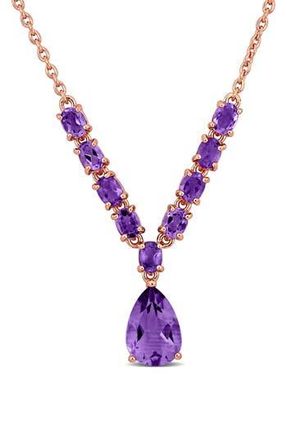 Delmar Semiprecious Stone Pendant Necklace in Purple at Nordstrom Rack