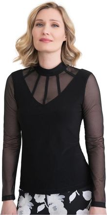 Joseph Ribkoff Blouse - Dames - Blouses - Zwart - L - Polyester - Overhemden