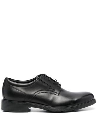 Geox Dublin leather Derby shoes - men - Calf Leather/Calf Leather/Calf Leather/Rubber - 42 - Black