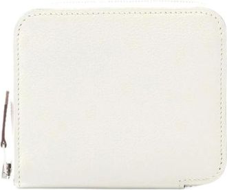 Herm&egrave;s Pre-owned Wallets, female, White, Size: ONE SIZE Pre-owned Vintage Leather Wallet