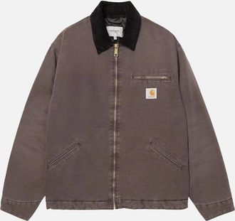 Carhartt Work in Progress Mens Carhartt WIP OG Detroit Jacket Tobacco/Black Stone Canvas - Brown - Size: 40/Regular