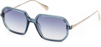 Max & Co. MO0087 87W Womens Sunglasses Blue Size 54