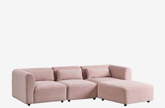 Sklum Sofá modular de 3 piezas con puff Fogler SKLUM