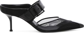 Alexander McQueen Alexander Mcqueen Womens Heeled Shoes - Black Nylon - Size EU 38