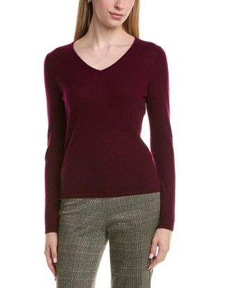 Bruno Magli Classic V-Neck Wool & Cashmere-Blend Sweater