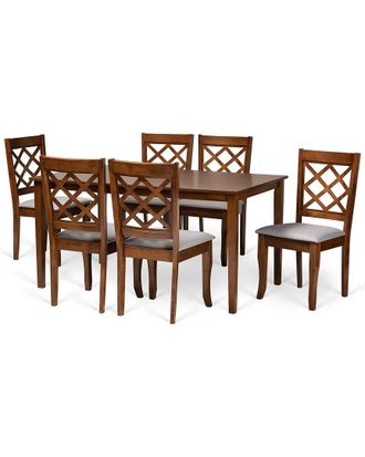 Baxton Studio Dnu Baxton Studio Verner 7Pc Dining Set