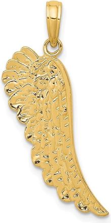 Diamond2Deal 10k Yellow Gold Angel Wing Pendant