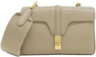 Celine Pre-owned Shoulder Bags, female, Beige, Size: ONE SIZE Pre-owned Leather celine-bags