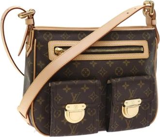 Louis Vuitton Tweedehands Canvas Louis Vuitton tassen - Dames - Vintage Schoudertas - Bruin - ONE Size - Vintage