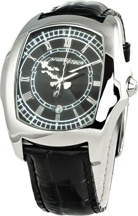 Chronotech Leather Mens Watch