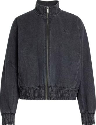 adidas (WMNS) adidas Stadium Washed Denim Loose Fit Jacket Asia Sizing Black KV0626