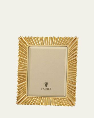 L'OBJET Gold Ray Picture Frame, 4 x 6
