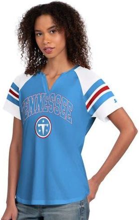 Starter Womens Starter Light Blue Tennessee Titans Game On Notch Neck Raglan T-Shirt at Nordstrom, Size Large