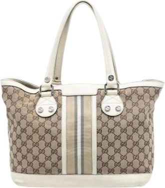 Gucci Pre-owned Tote Bags, female, Brown, Size: ONE SIZE Pre-owned The Sunset Tote Bag