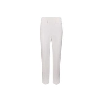 Elisabetta Franchi Rechte broek - Dames - Broeken - Wit - Maat: 2XL Poliester