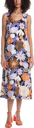 Marimekko Nupulla Suvikimppu Linen-Blend Midi Dress